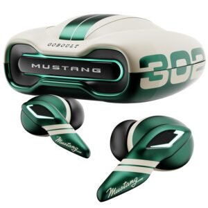 Mustang Torq Wireless in Ear Earbuds with 60H Playtime, App Support, Quad Mic ENC, 45ms Low Latency, 13mm Driver, Breathing LEDs, Made in India Ear Buds Wireless