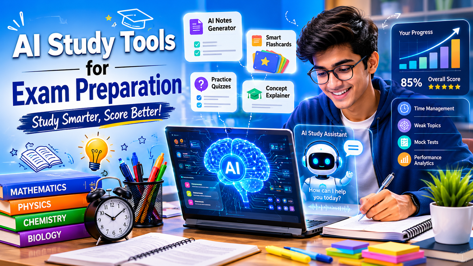 Best free AI tools for students improving exam preparation